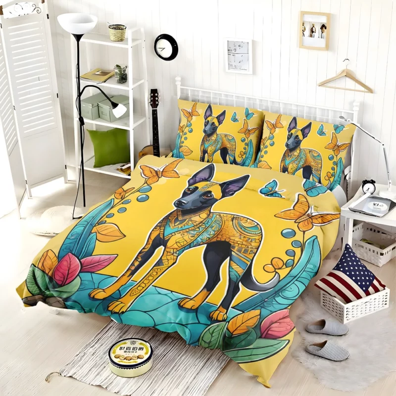 Smart and Loyal Xoloitzcuintli Dog Bedding Set