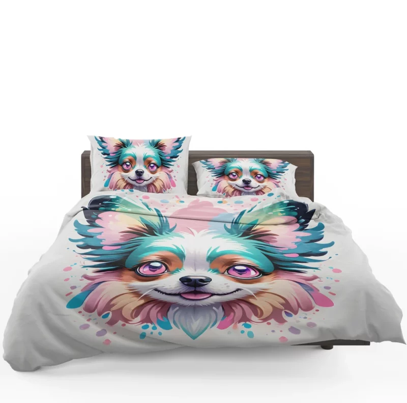 Smart and Small Papillon Dog Bedding Set 1