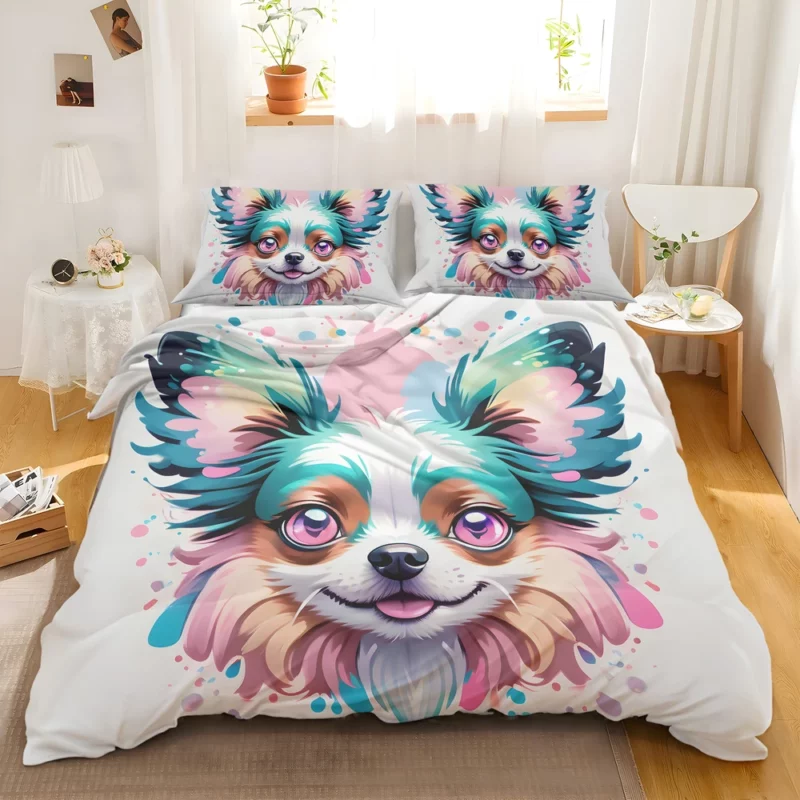 Smart and Small Papillon Dog Bedding Set 2