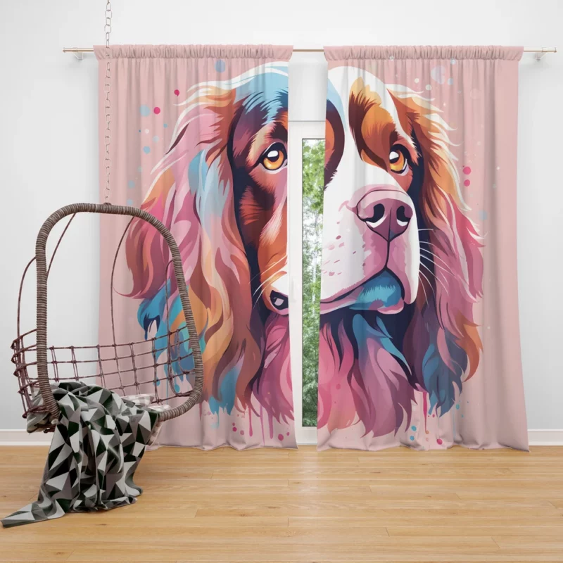 Spaniel Pal Sussex Companion Dog Curtain