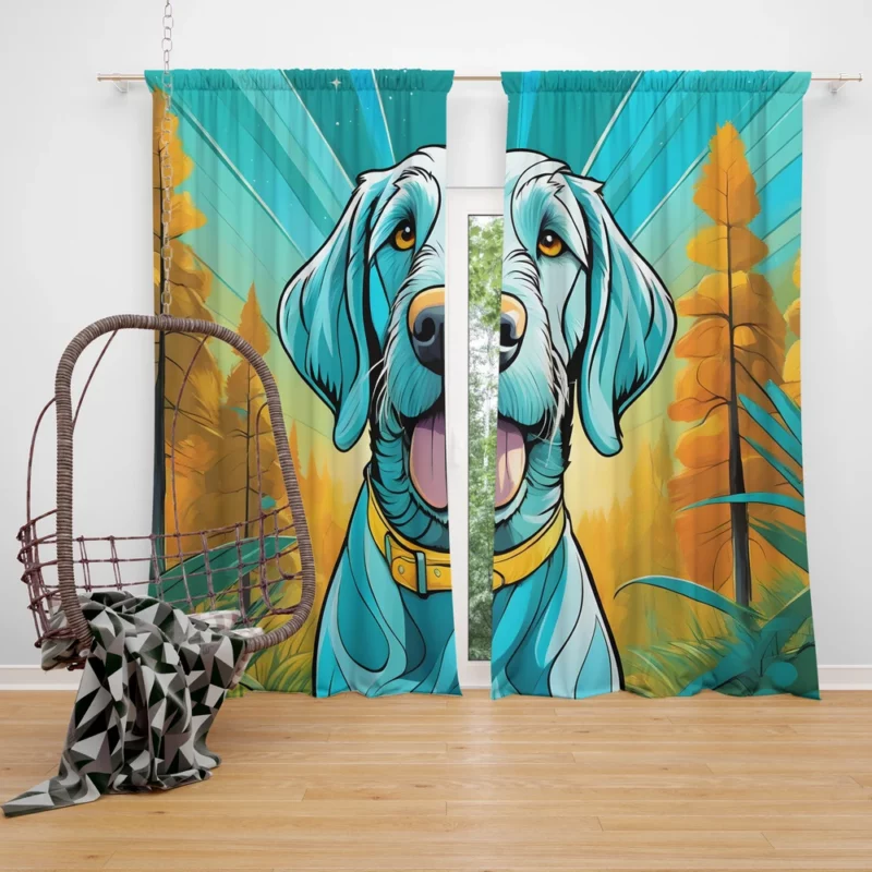 Spinone Italiano Beauty Elegant Dog Curtain