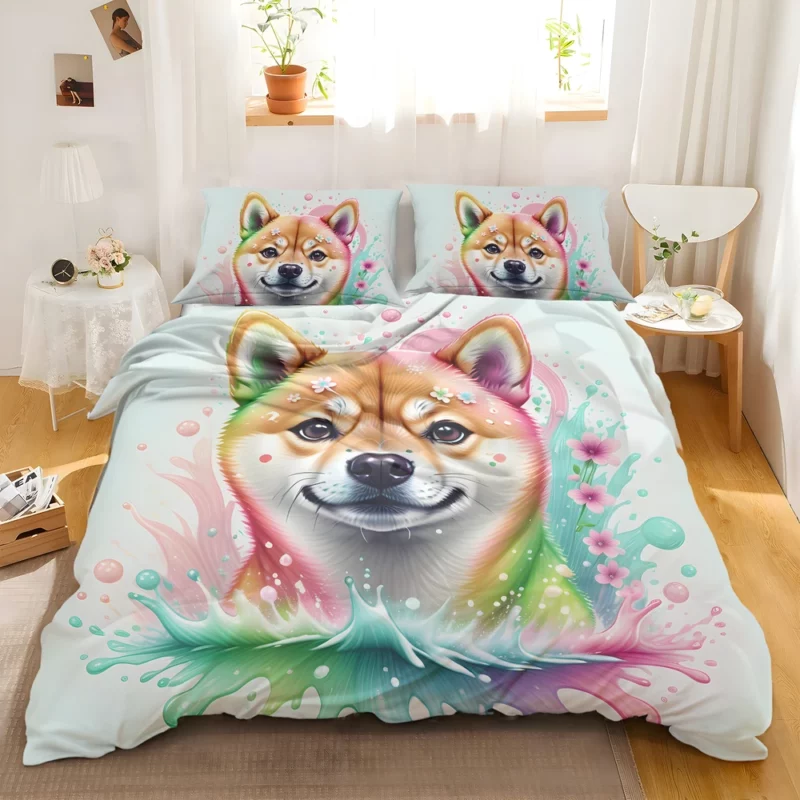 Spirited Shiba Inu Loyal Companion Bedding Set 2