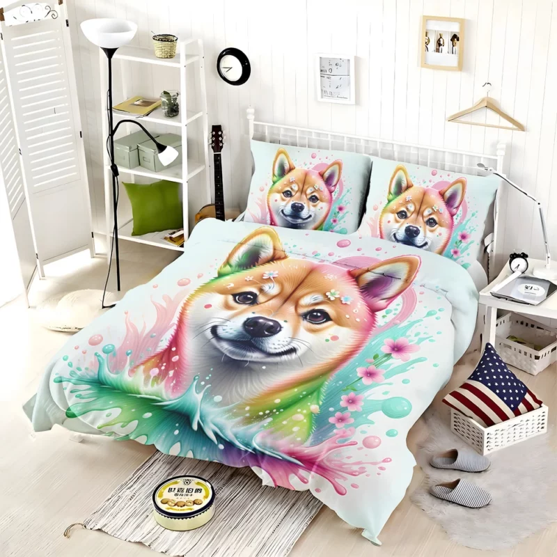 Spirited Shiba Inu Loyal Companion Bedding Set