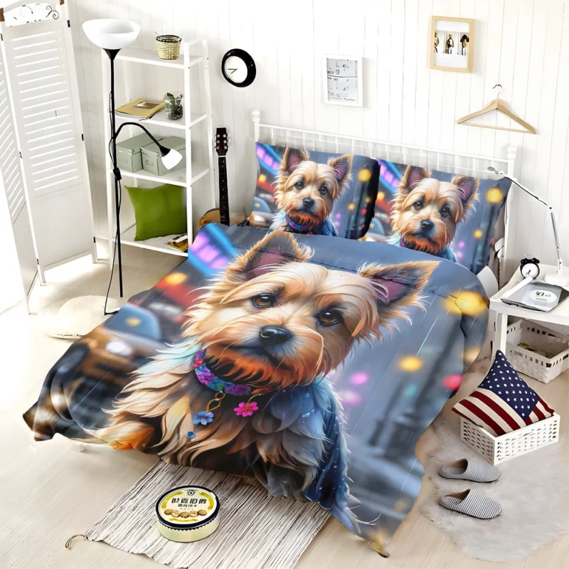 Sprightly Cairn Terrier Dog Joyful Spirit Bedding Set