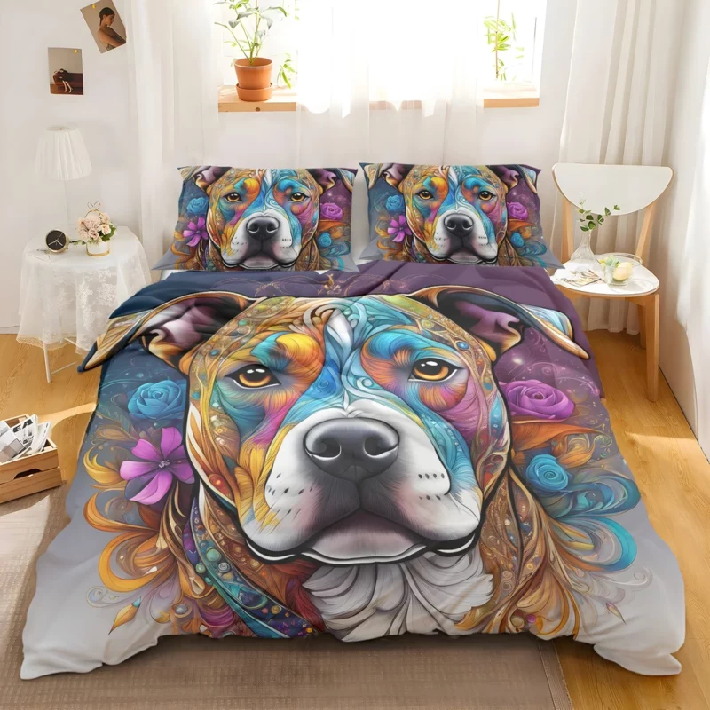 Staffordshire Bull Terrier Faithful Dog Bedding Set 2