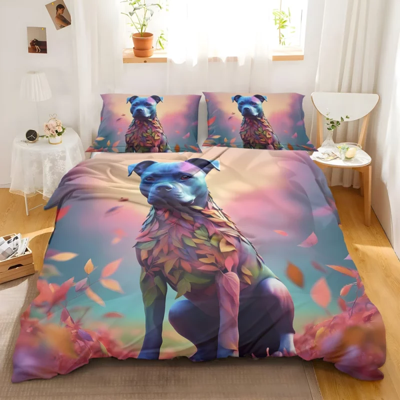 Staffordshire Bull Terrier Muscular Loyal Companion Bedding Set 2