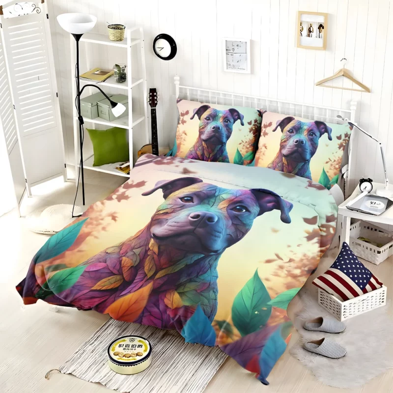 Staffordshire Bull Terrier Strong Companion Dog Bedding Set