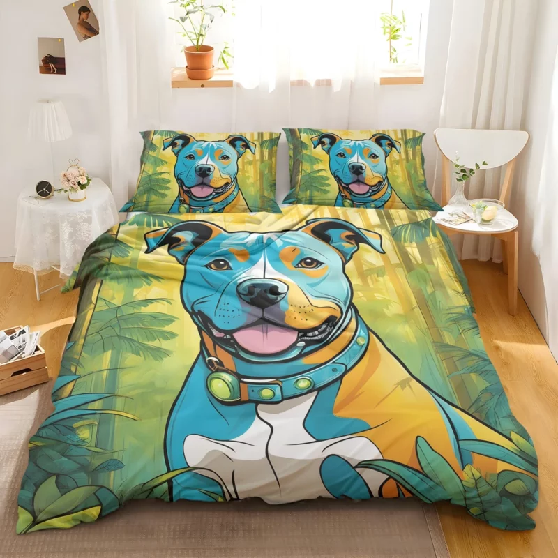 Staffordshire Bull Terrier Strong Dog Bedding Set 2