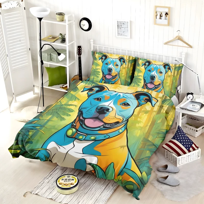 Staffordshire Bull Terrier Strong Dog Bedding Set