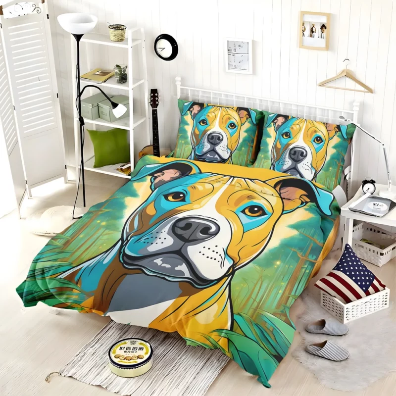 Staffordshire Bull Terrier Wonder Dog Bedding Set