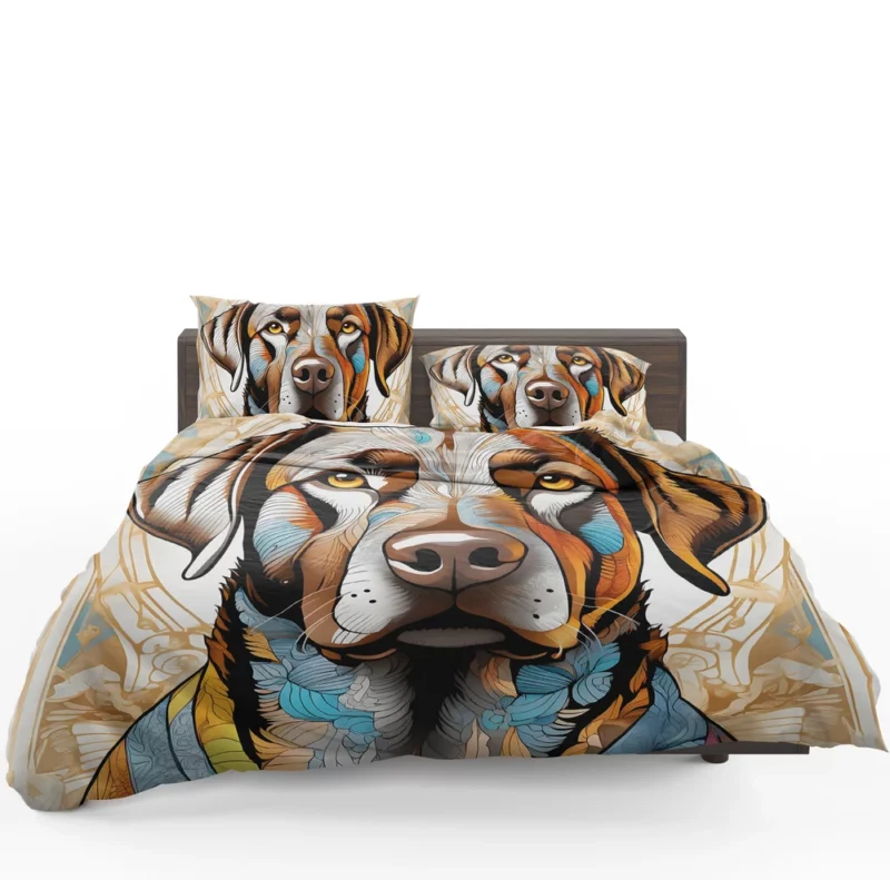 Strong Chesapeake Bay Retriever Dog Presence Bedding Set 1