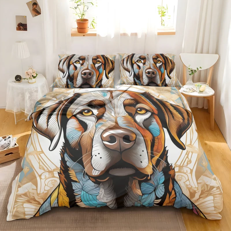 Strong Chesapeake Bay Retriever Dog Presence Bedding Set 2