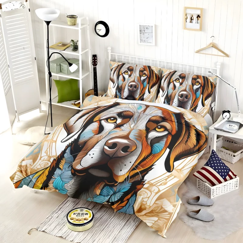 Strong Chesapeake Bay Retriever Dog Presence Bedding Set