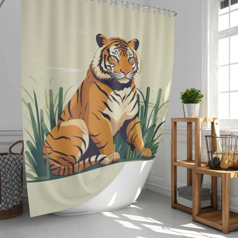 Stunning Bengal Tiger Shower Curtain