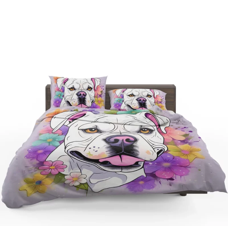 Sturdy American Bulldog Dog Resilience Bedding Set 1