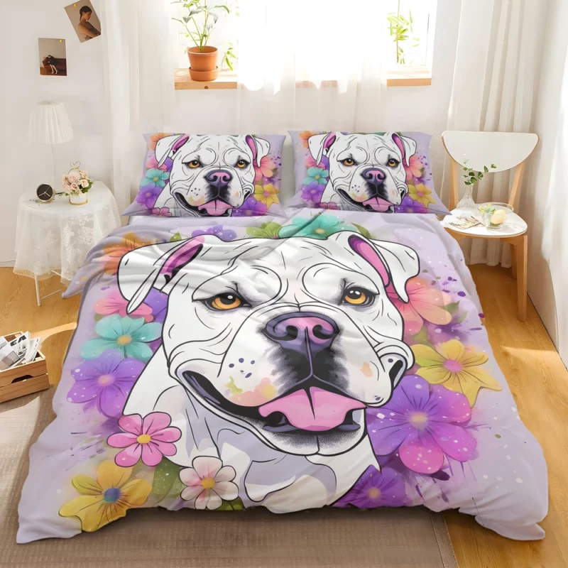 Sturdy American Bulldog Dog Resilience Bedding Set 2