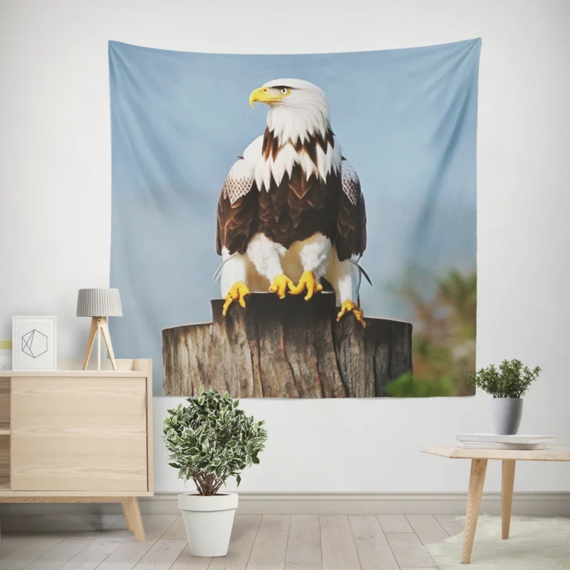 Stylish Eagle With Glasses Wall Tapestry