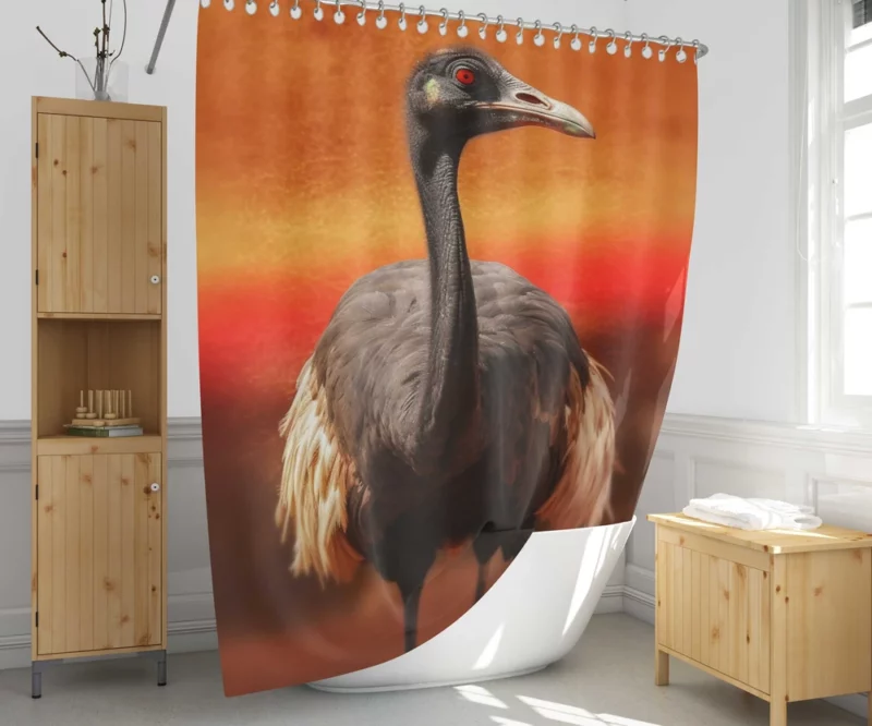 Sudan National Bird Shower Curtain 1