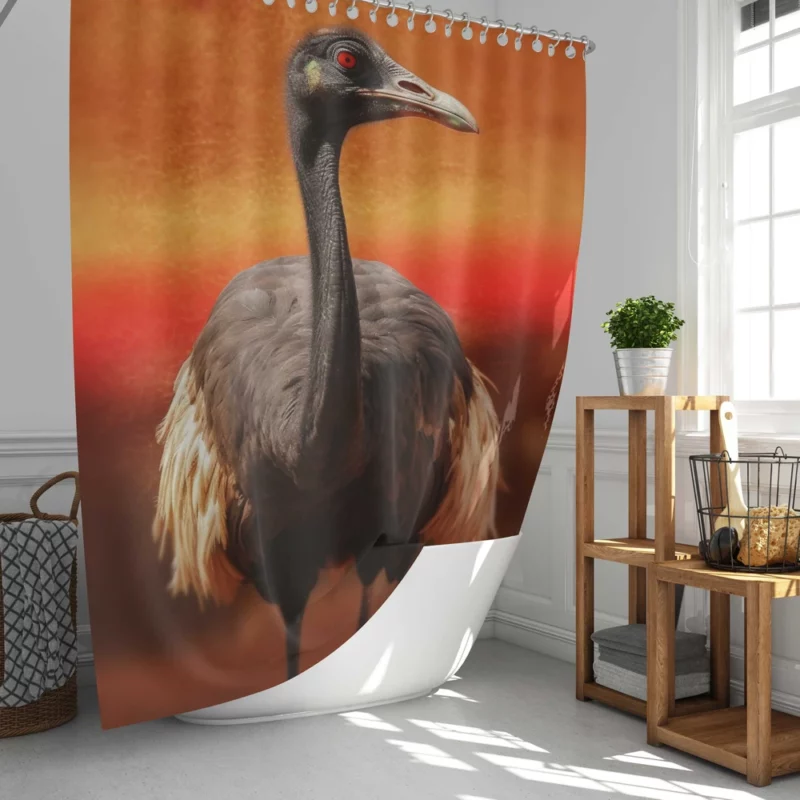 Sudan National Bird Shower Curtain