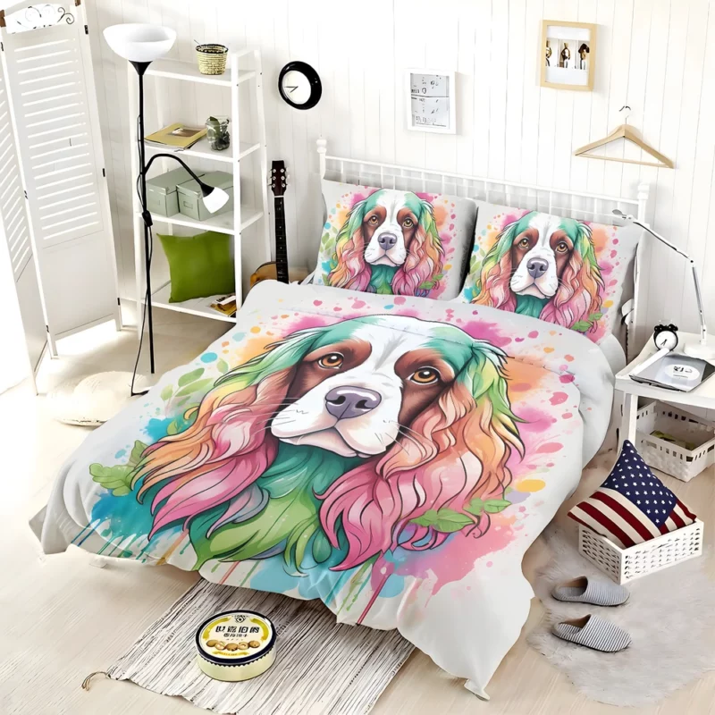 Sussex Spaniel Wonder Energetic Dog Breed Bedding Set