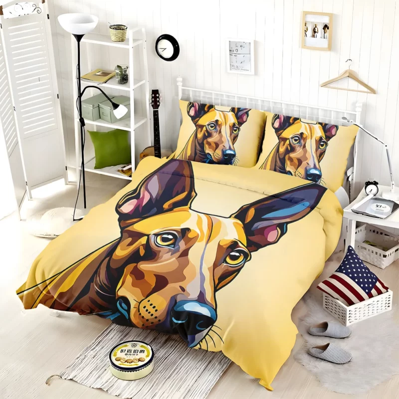 Swift and Loyal Pharaoh Hound Dog Bedding Set