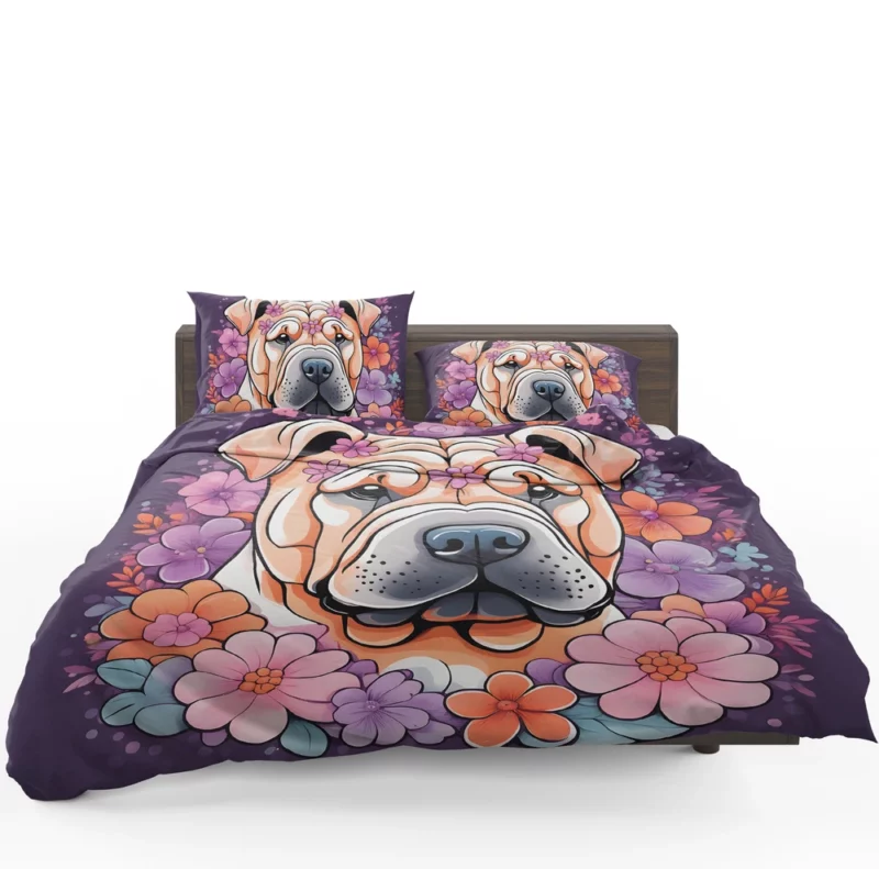 Teen Best Friend Chinese Shar-Pei Dog Cuteness Bedding Set 1