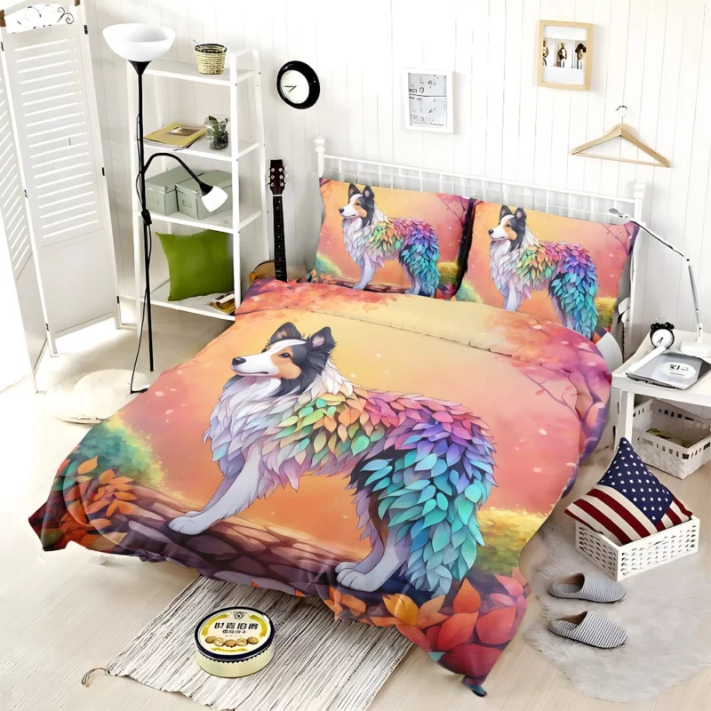 Teen Best Friend Collie Rough and Smooth Magic Bedding Set