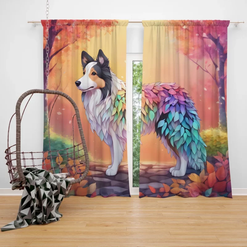 Teen Best Friend Collie Rough and Smooth Magic Curtain