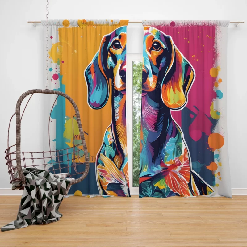 Teen Best Friend Dachshund Delight Curtain