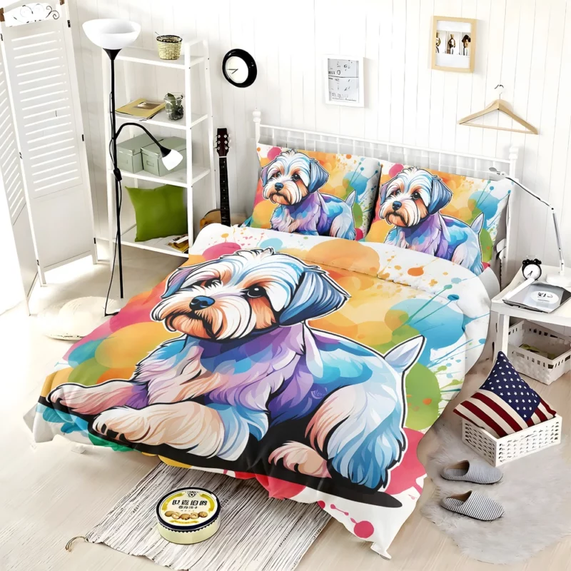 Teen Best Friend Dandie Dinmont Terrier Charm Bedding Set