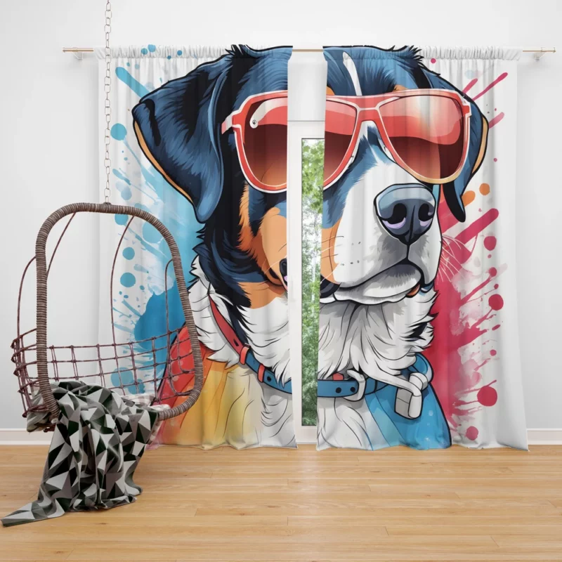 Teen Best Friend Entlebucher Mountain Dog Magic Curtain