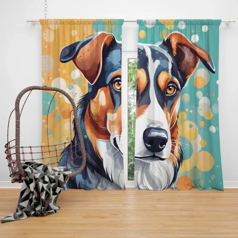 Teen Best Friend Finnish Hound Dog Magic Curtain