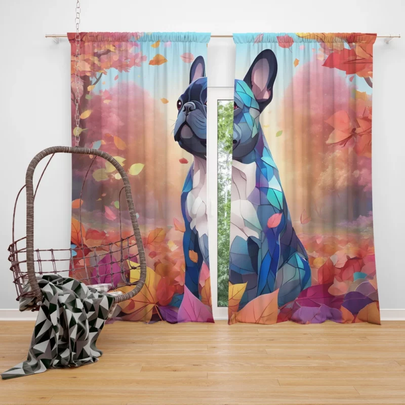 Teen Best Friend French Bulldog Delight Curtain