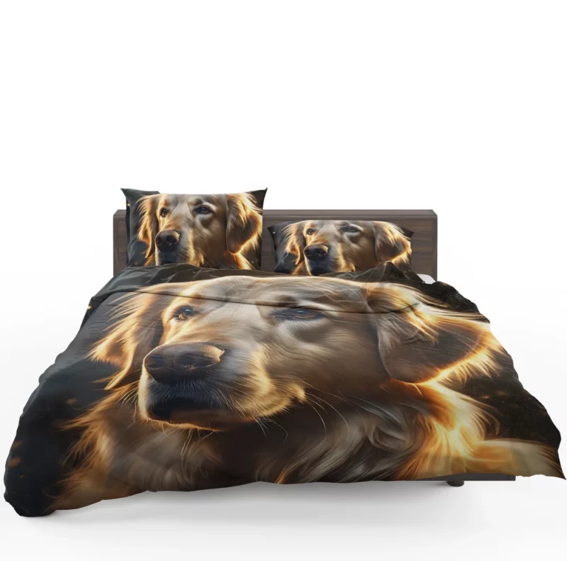 Teen Best Friend Golden Retriever Dog Magic Bedding Set 1