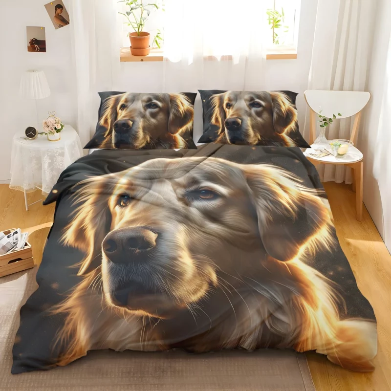 Teen Best Friend Golden Retriever Dog Magic Bedding Set 2