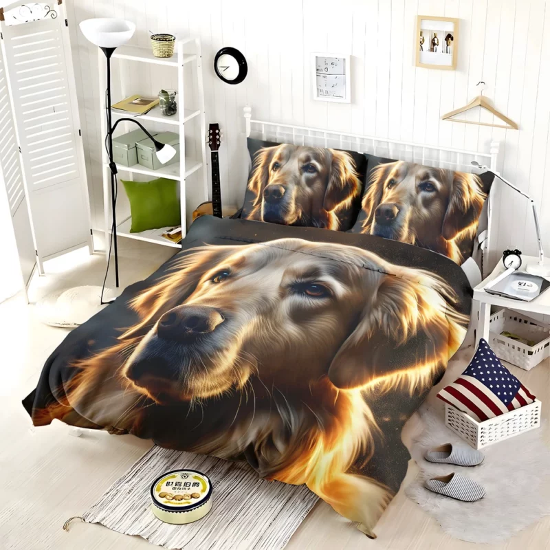 Teen Best Friend Golden Retriever Dog Magic Bedding Set