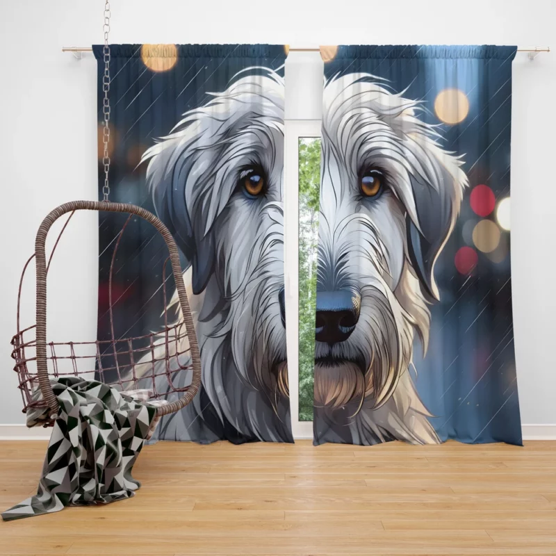 Teen Best Friend Irish Wolfhound Joy Curtain