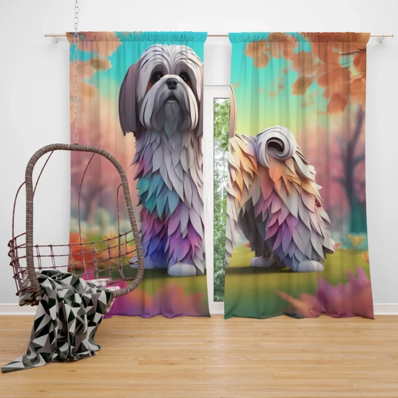 Teen Best Friend Lhasa Apso Joy Curtain