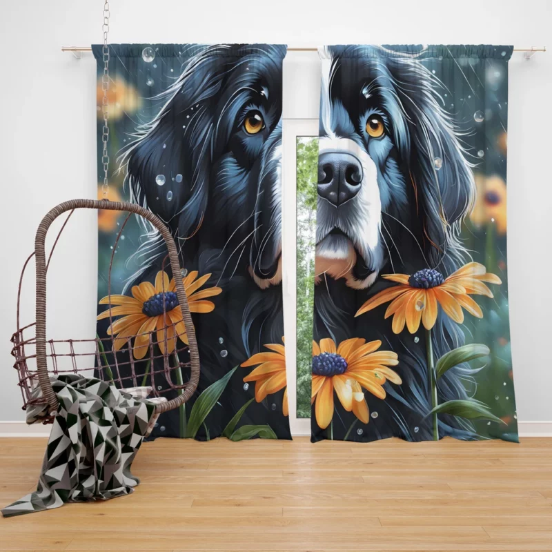 Teen Best Friend Newfoundland Joy Curtain