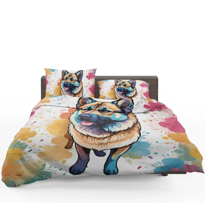 Teen Best Friend Norwegian Elkhound Joy Bedding Set 1