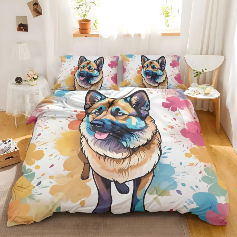 Teen Best Friend Norwegian Elkhound Joy Bedding Set 2