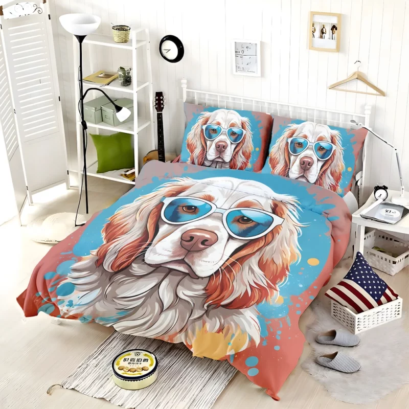 Teen Birthday Bliss Clumber Spaniel Delight Bedding Set