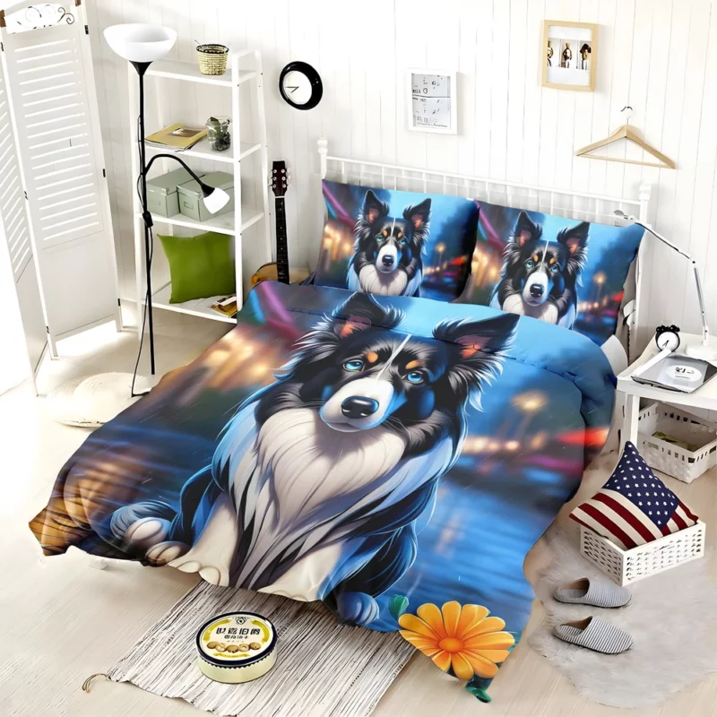 Teen Birthday Bliss Collie Rough and Smooth Delight Bedding Set