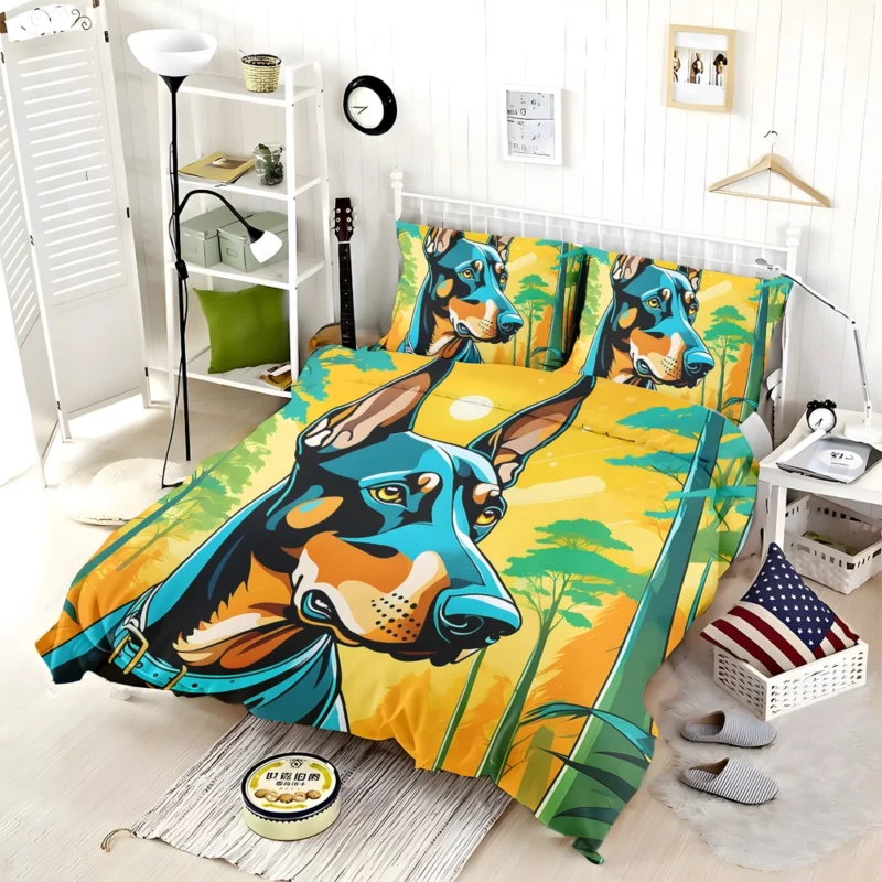 Teen Birthday Bliss Doberman Pinscher Joy Bedding Set