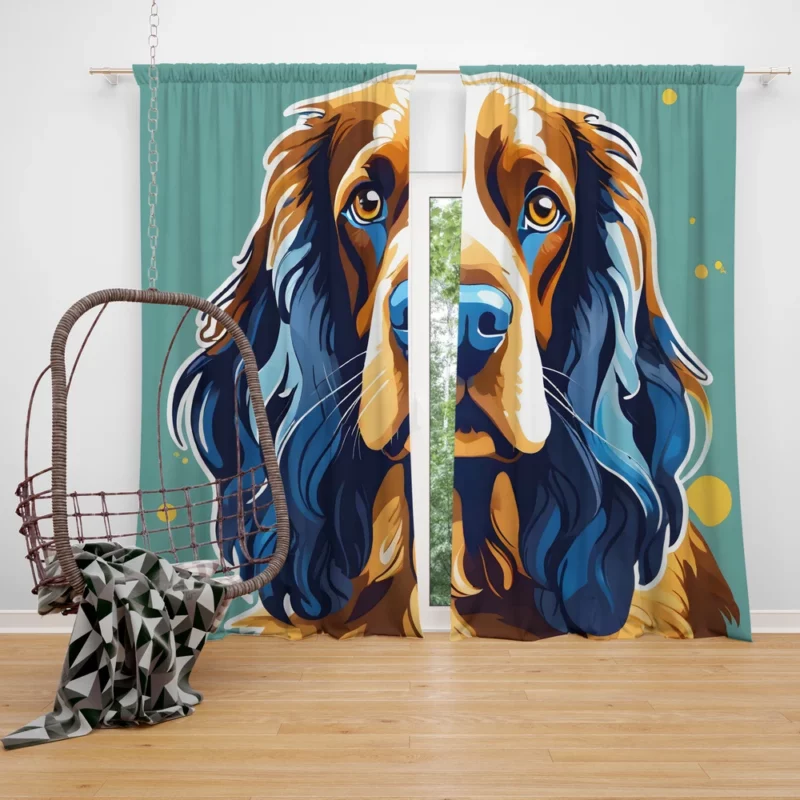 Teen Birthday Bliss Field Spaniel Joy Curtain