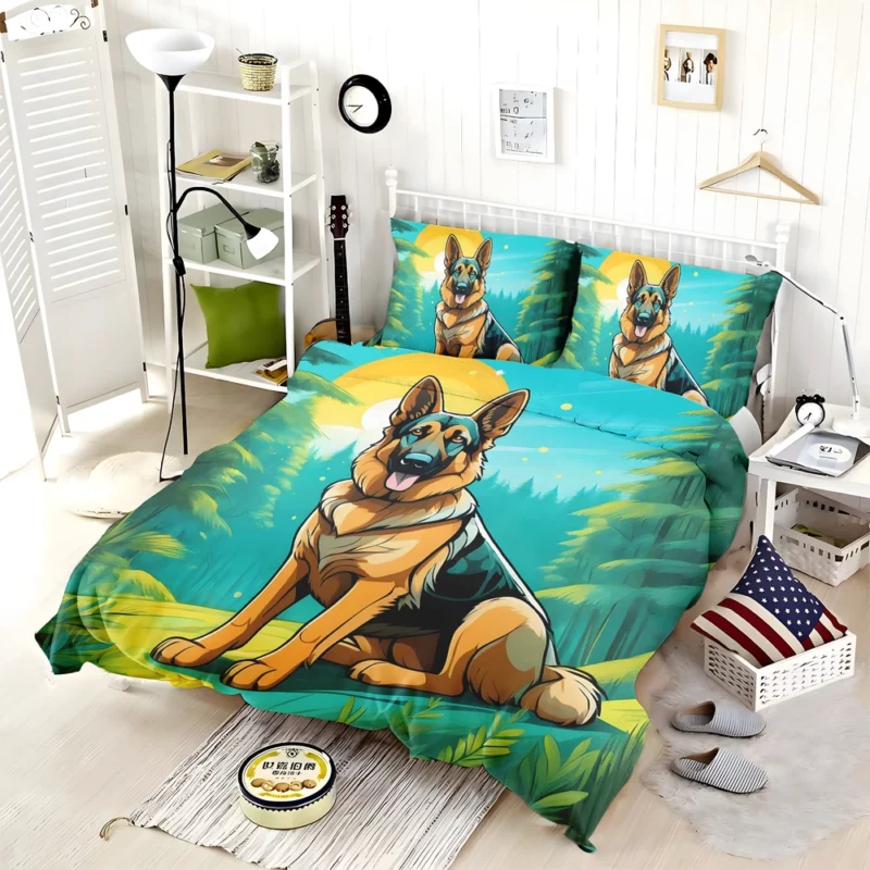 Teen Birthday Bliss German Shepherd Joy Bedding Set