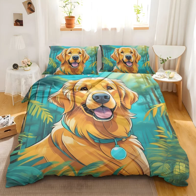 Teen Birthday Bliss Golden Retriever Joy Bedding Set 2