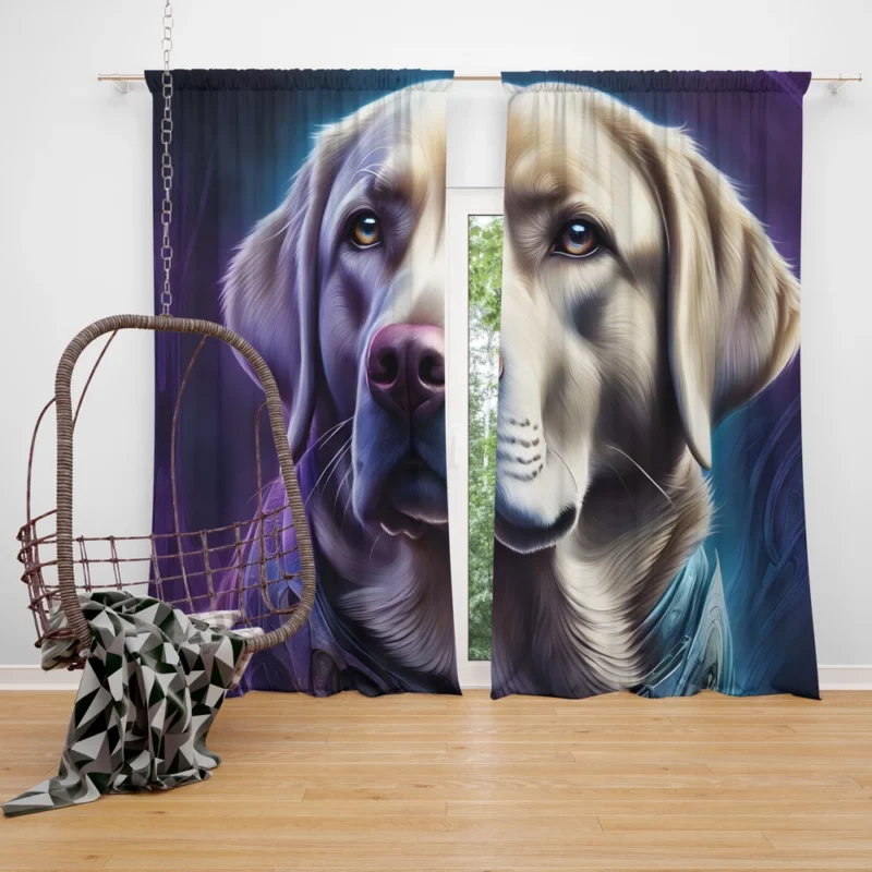 Teen Birthday Bliss Labrador Retriever Joy Curtain