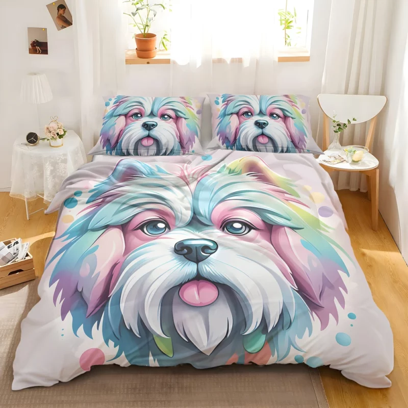 Teen Birthday Bliss Lowchen Dog Joy Bedding Set 2