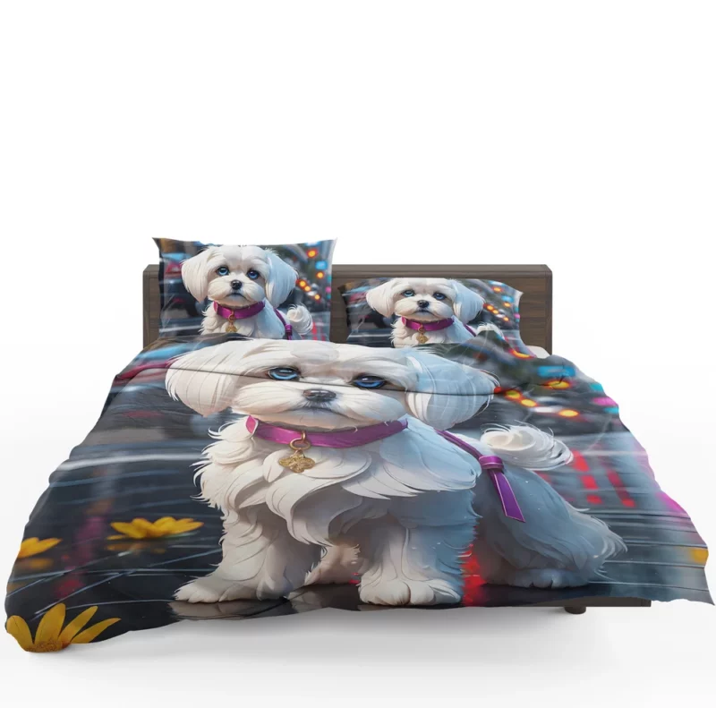 Teen Birthday Bliss Maltese Dog Joy Bedding Set 1